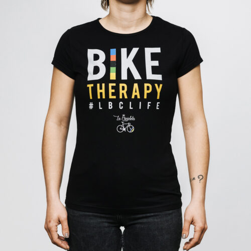 Camiseta negra bike therapy