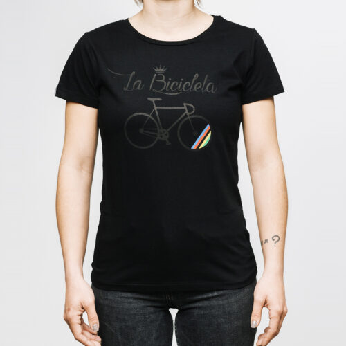 Camiseta chica black La bicicleta