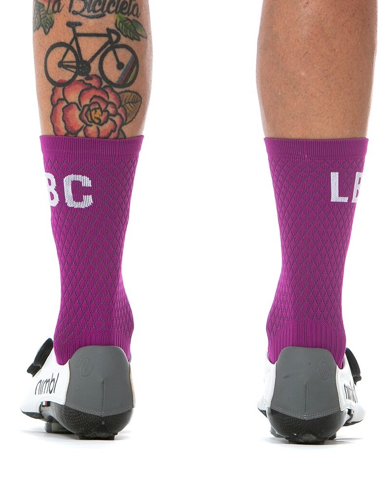 Calcetines ciclismo morados