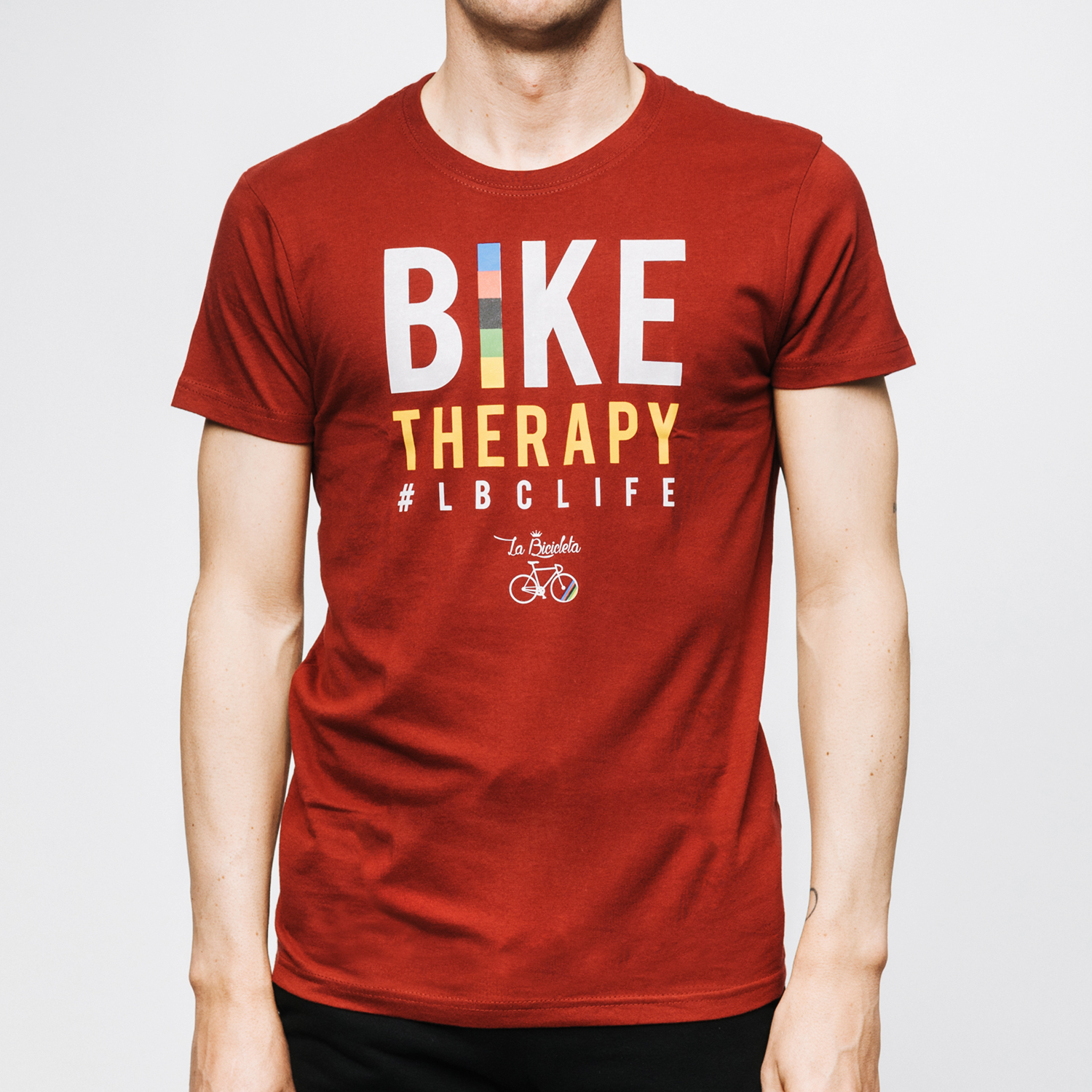 Camiseta bike therapy garnet