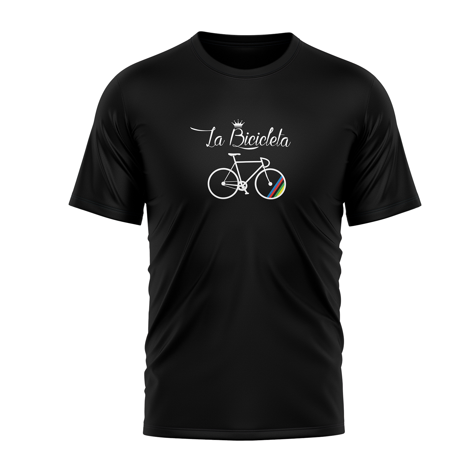 Camiseta negra la bicicleta